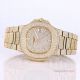 Iced Out Patek Philippe 5719 Patek Philippe Nautilus Bust Down All Gold Watch Replica (9)_th.jpg